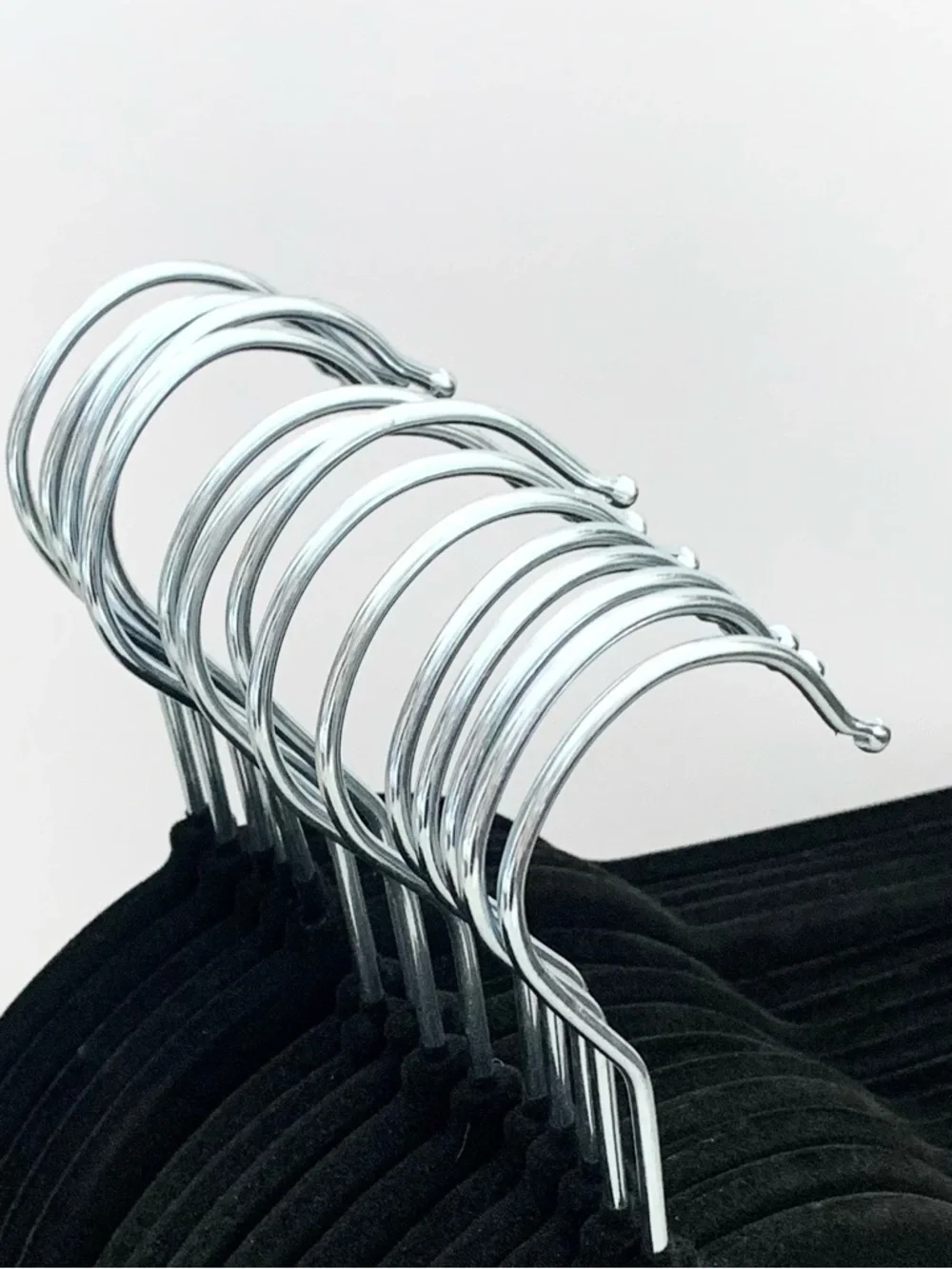 NEW Black Velvet hangers set of 15